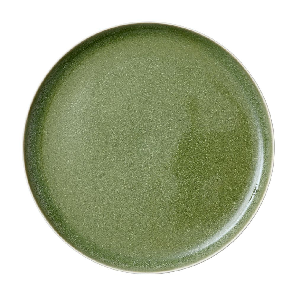 Studio Round - Middagstallerken North 27 cm Matte white/Shiny moss