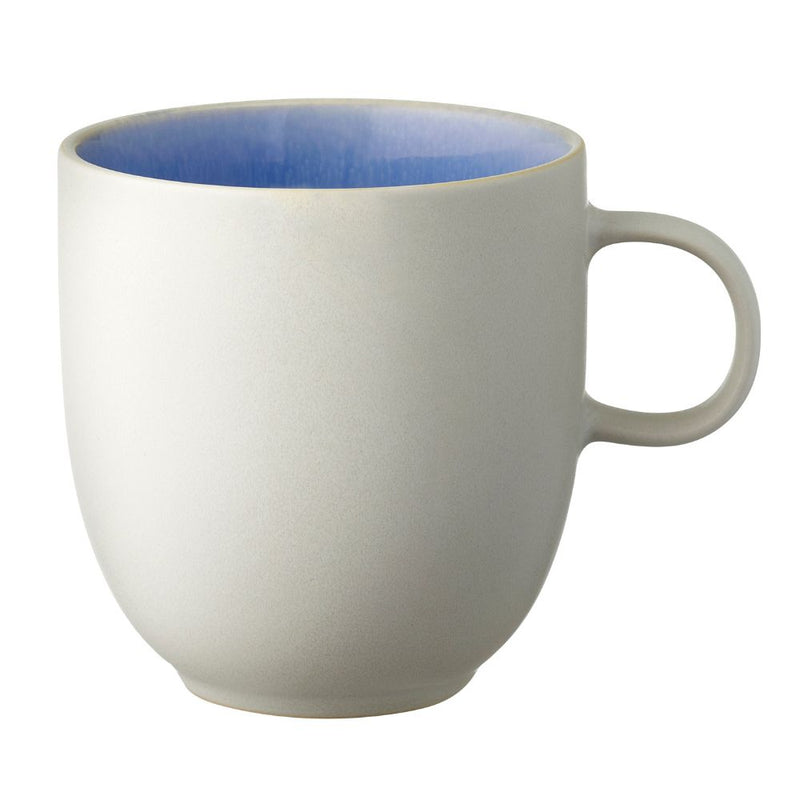 Studio Round - Becher Nord 33 cl Mattweiß/Glänzender Fluss
