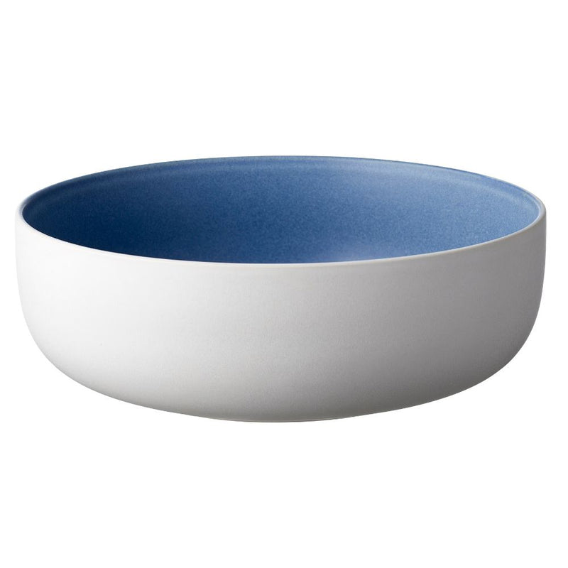 Studio Round - Salladsskål North 25 cm Matt vit/Matt flod