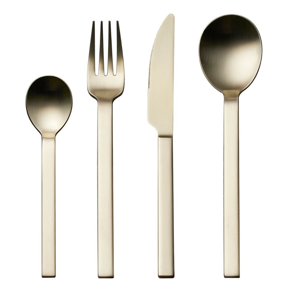 Studio Round - Bestickset Storm 16 delar Honey Rostfritt stål 18/8