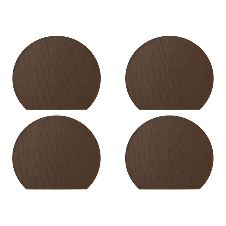 Studio Round - Dækkeservietter vendbare 4 stk. 43 x 36 cm Bark/Sand