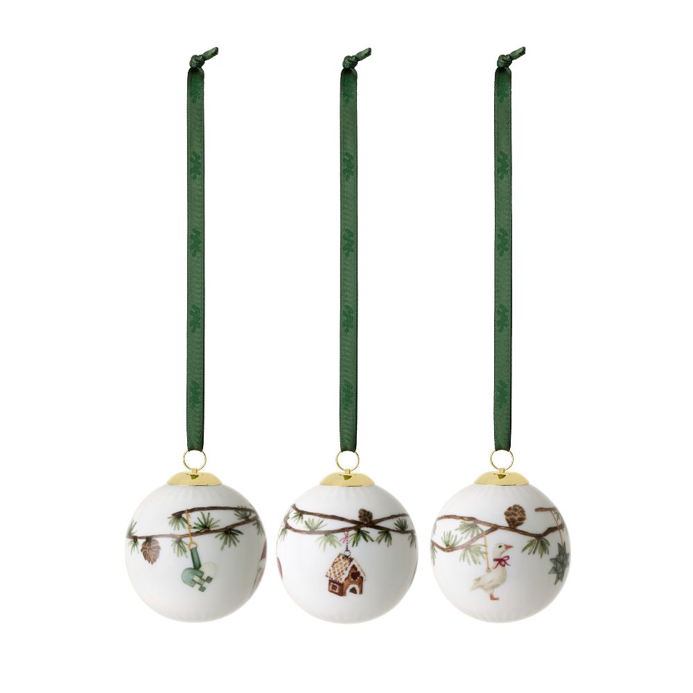 Kähler - Hammershøi julkula Ø6 cm 3 st.