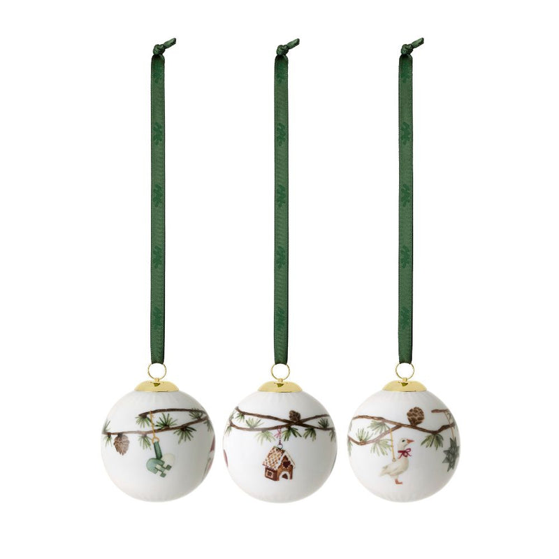 Kähler - Hammershøi Weihnachtskugel Ø6 cm 3 Stk.