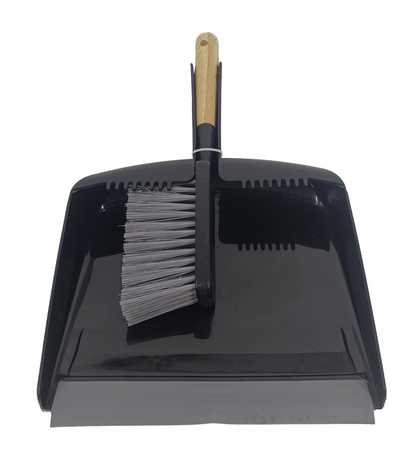 Conzept – Besenablage-Set mit Bambusgriff, 35,5 x 23 x 6 cm