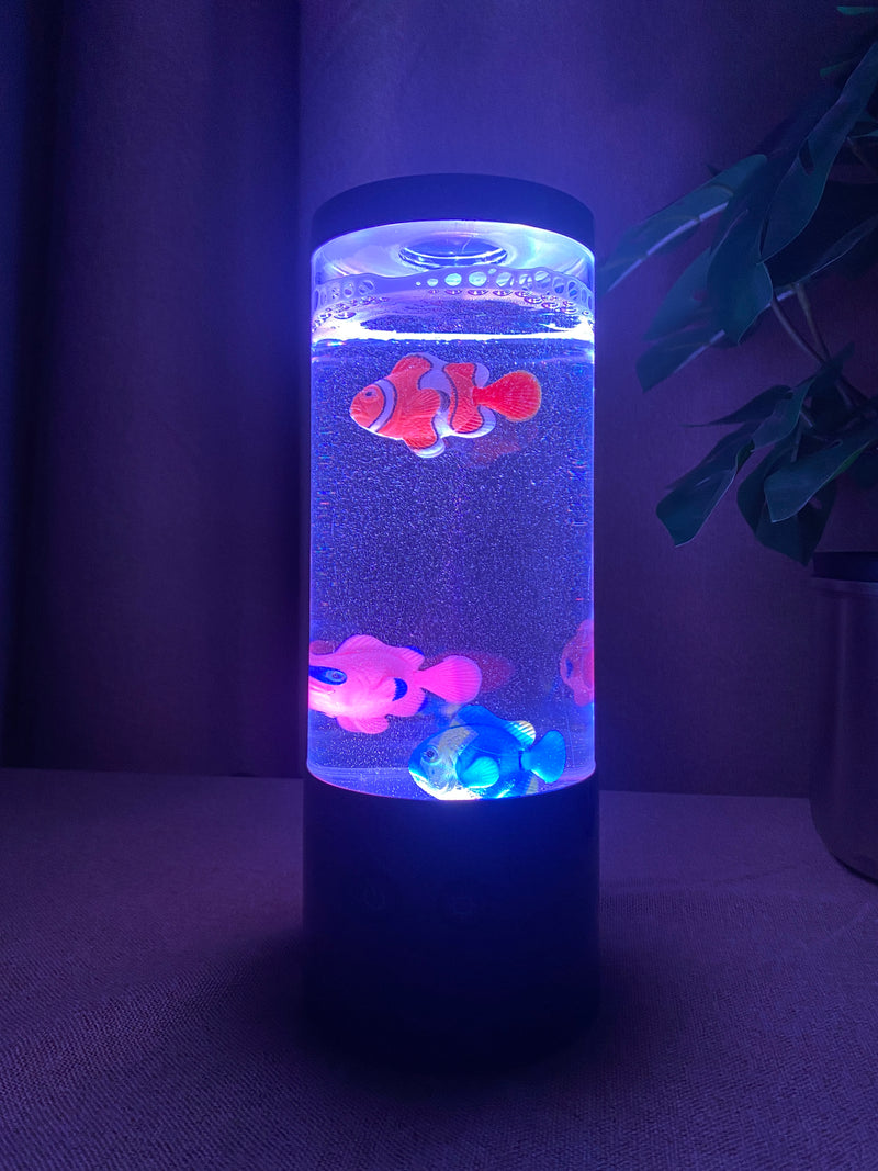 Angellampe mit 3 Fischen für Batteriebetrieb inkl. USB-Kabel