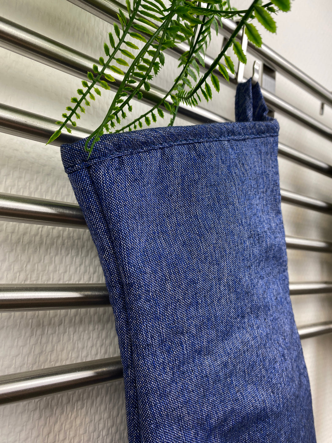 Daily - grillhandske denim blå