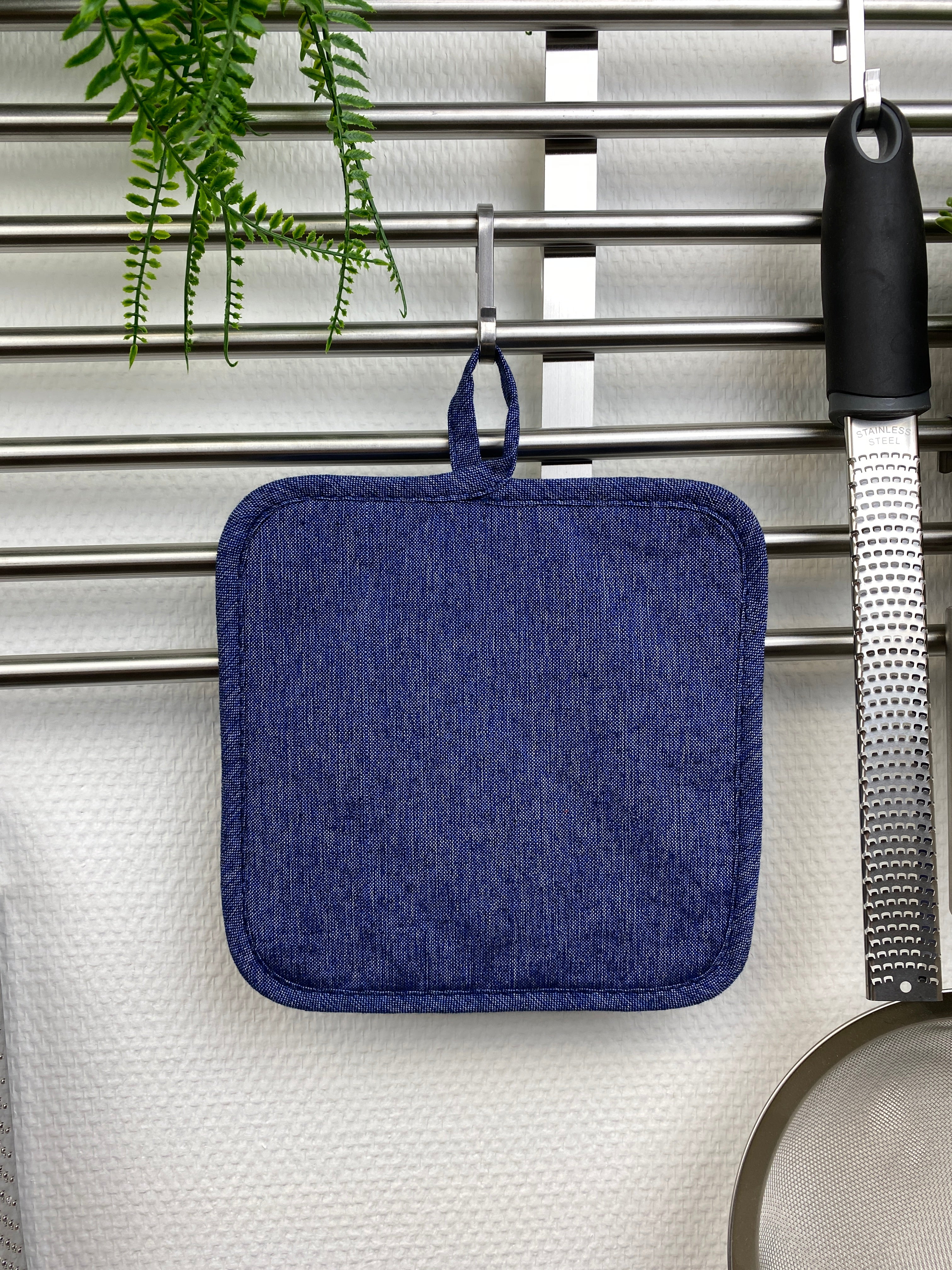 Daily - grydelap denim blå