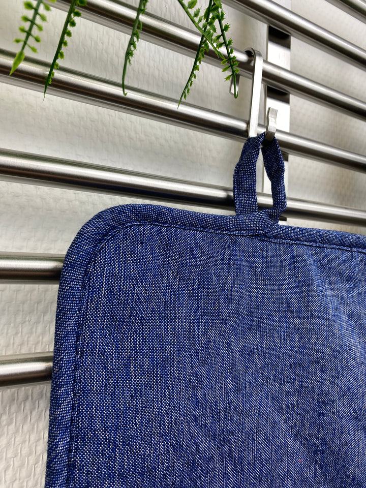 Daily - grydelap denim blå