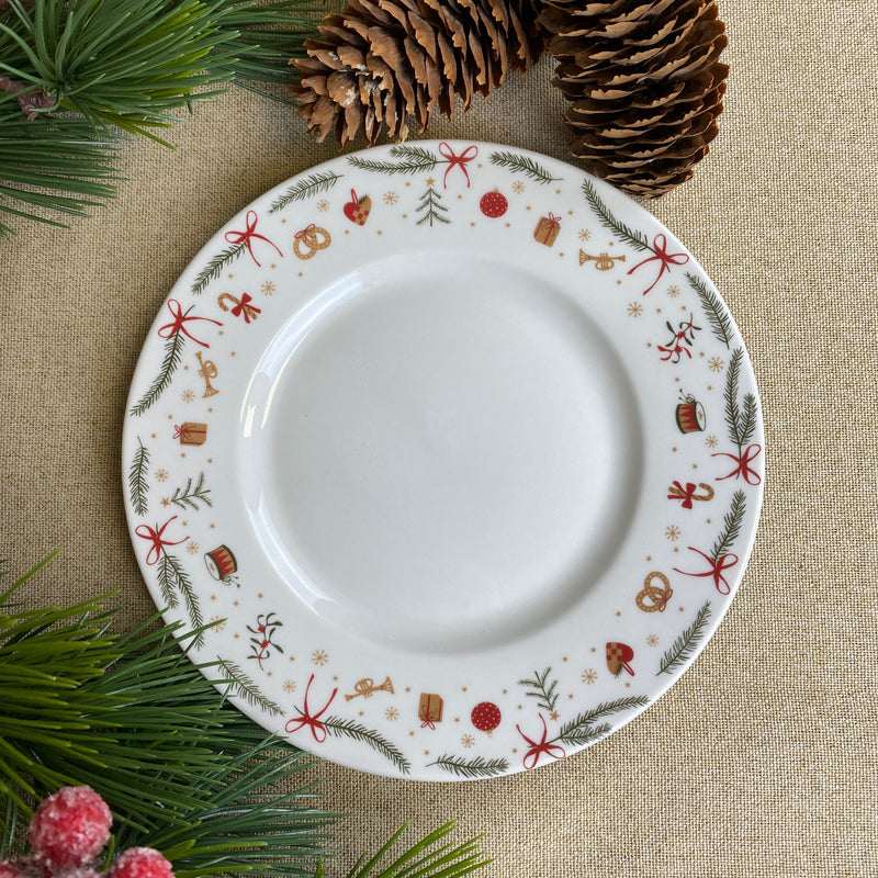 Teller 19 cm mit Weihnachtsmotiv 
