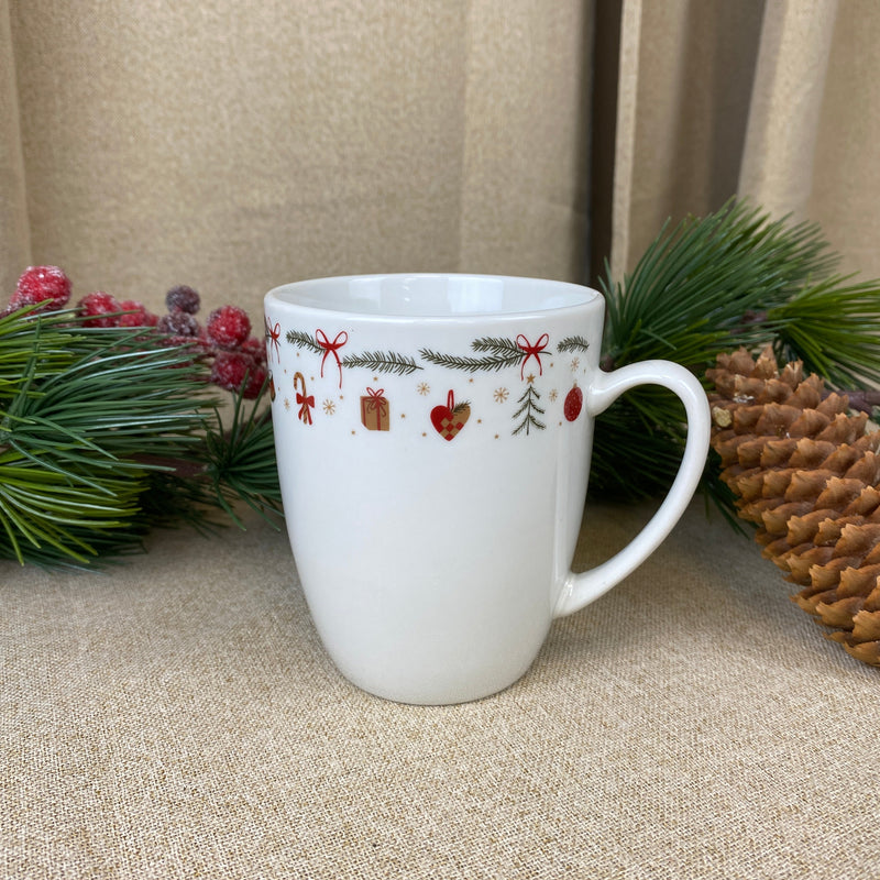 Becher 32 cl mit Weihnachtsmuster 