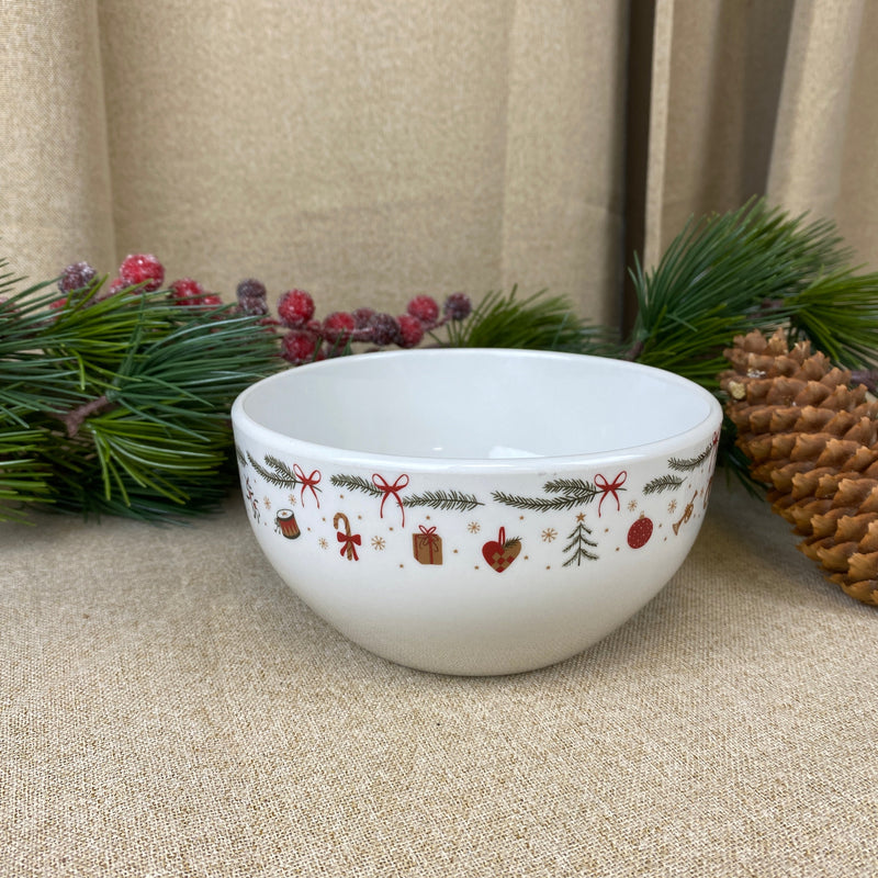 Schale 14 cm mit Weihnachtsmuster 