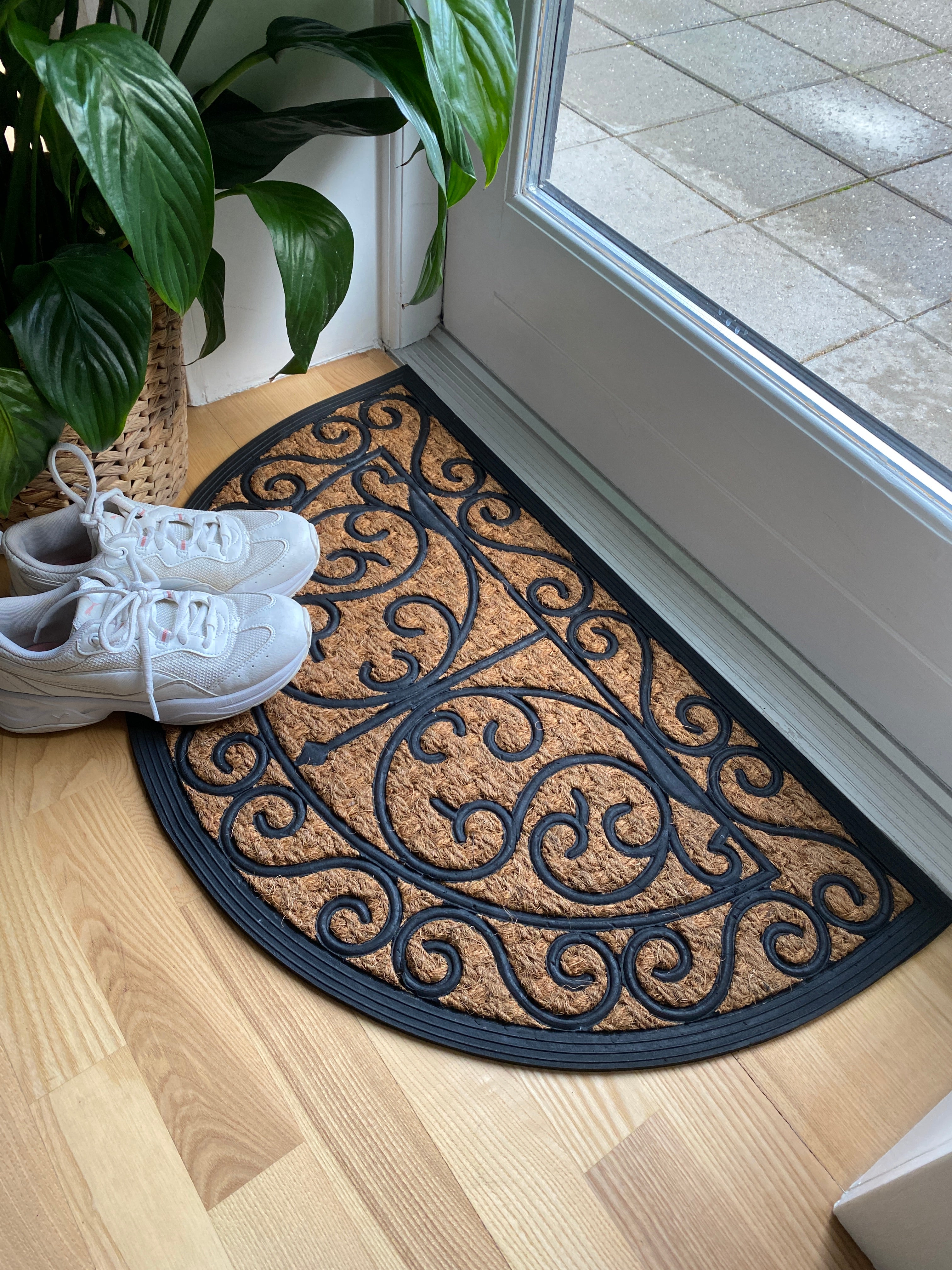 Dørmåtte - Ornament halvmåne 45 x 75 cm