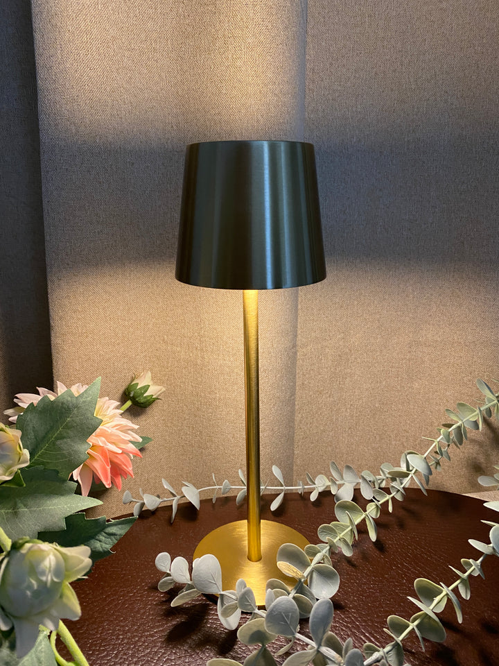 Bordlampe med touch i guld 27,5 cm