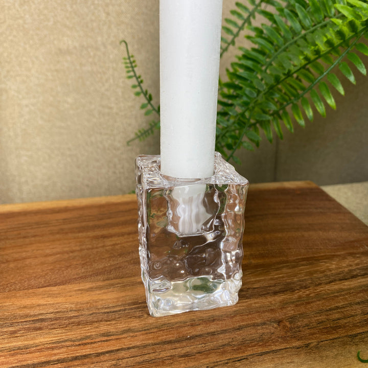 Lysestage glas 5,9 cm