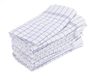 Haahr &amp; Co - Kochhandtücher Weiß 10 Stück MEGA-PACKUNG 50x100 cm