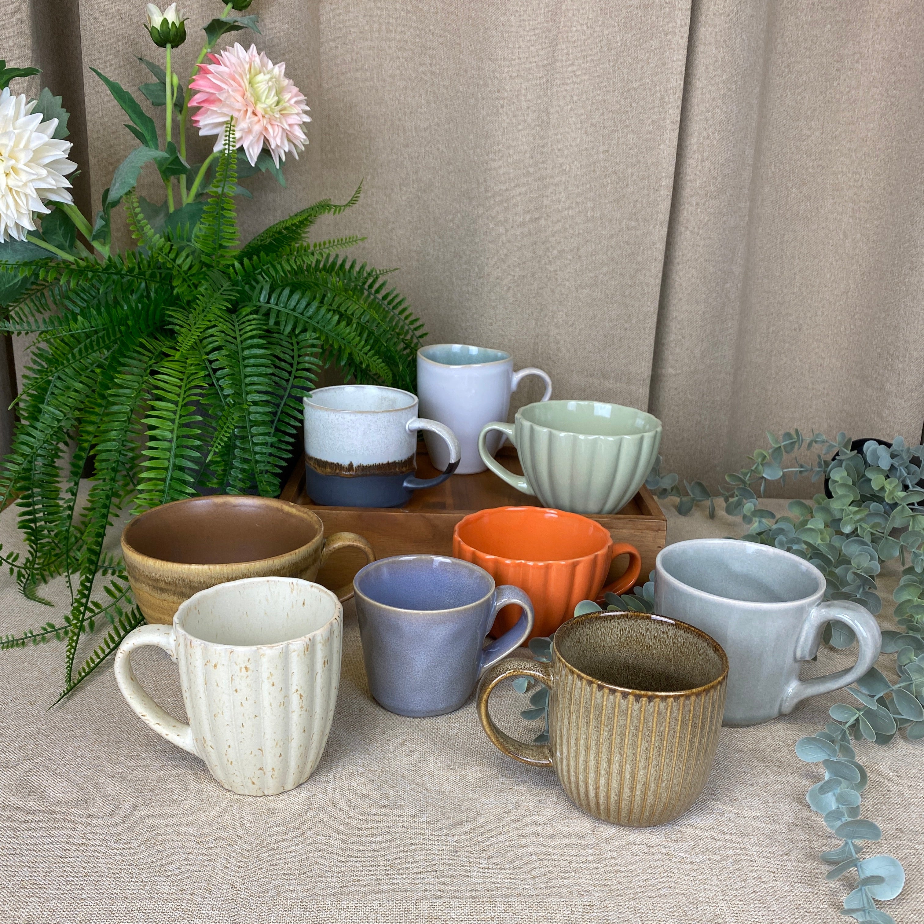 Keramik krus - assorterede former og farver