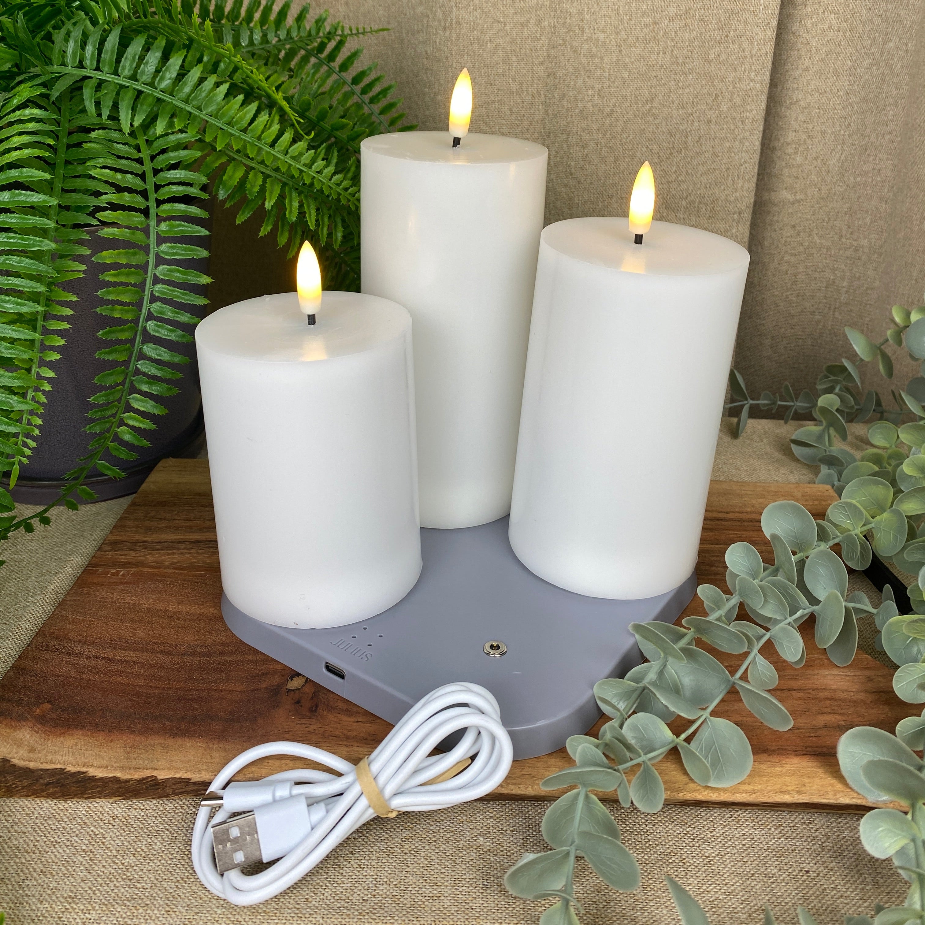 Sirius - Julius genopladelig bloklyssæt 3 stk.