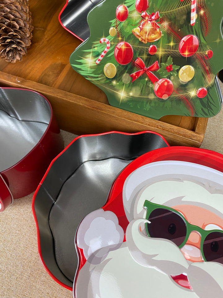 Kagedåse 1 stk. med julemotiv assorteret