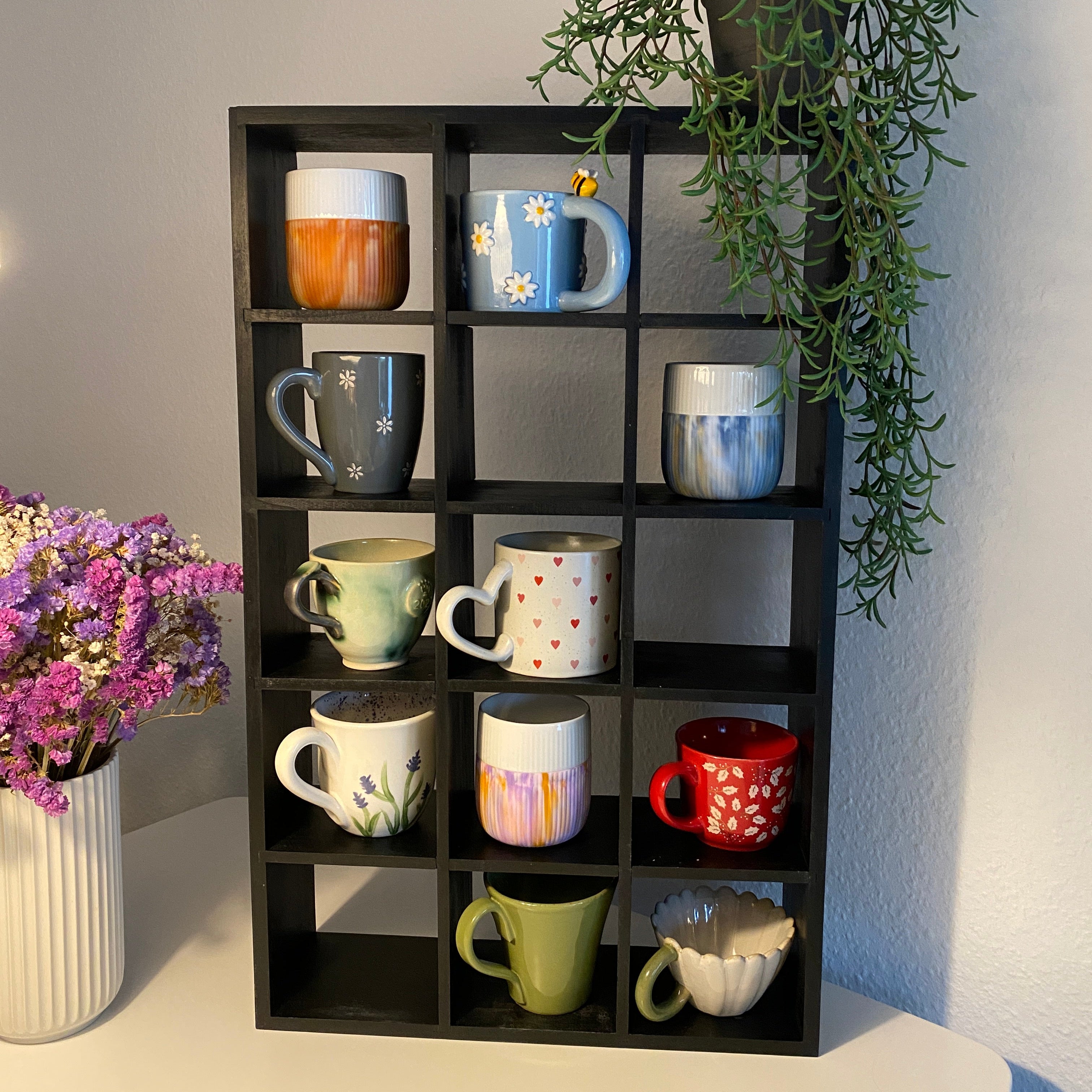 Reol til krus - sort