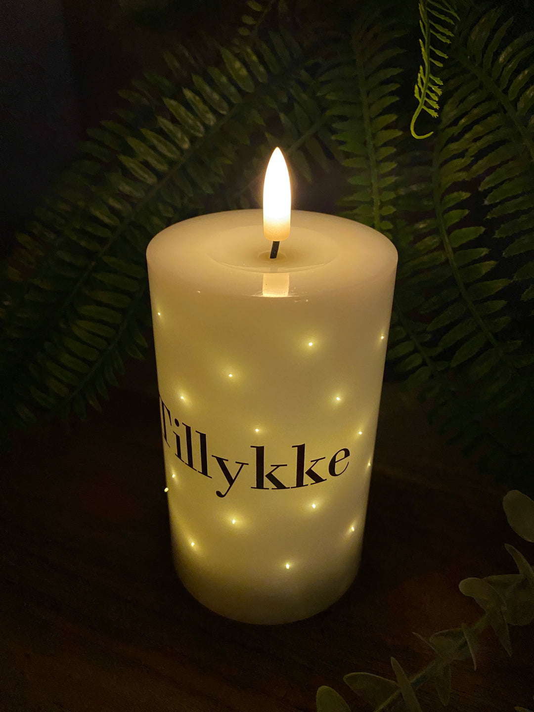 LED-lampa - Twinkle grattis 7,5x12,5 cm