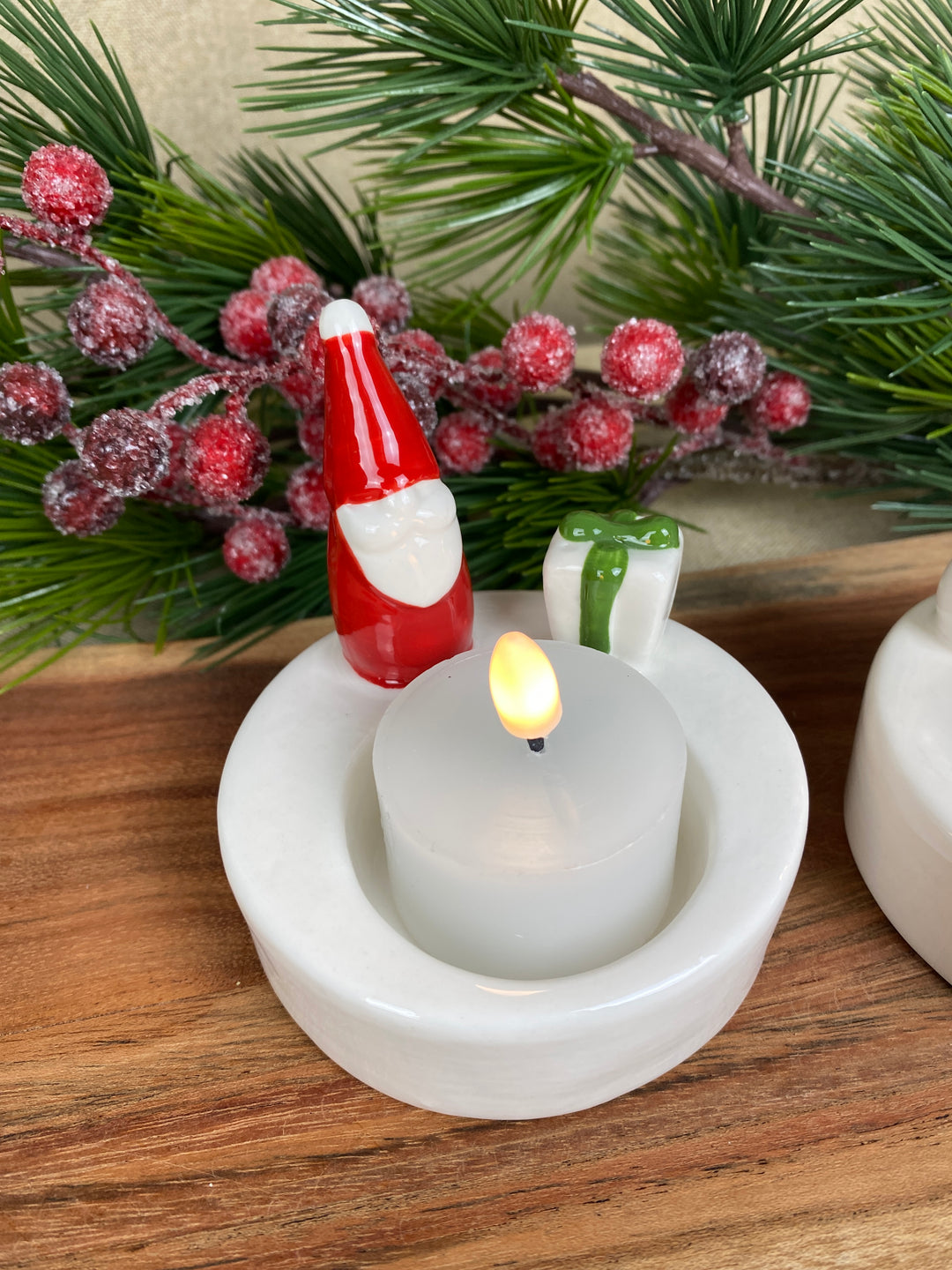 Lysestage 1 stk - til kalender- og fyrfadslys - assorteret