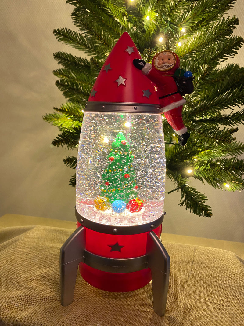 Conzept Schneerakete mit Weihnachtsmann 15x27,5 cm