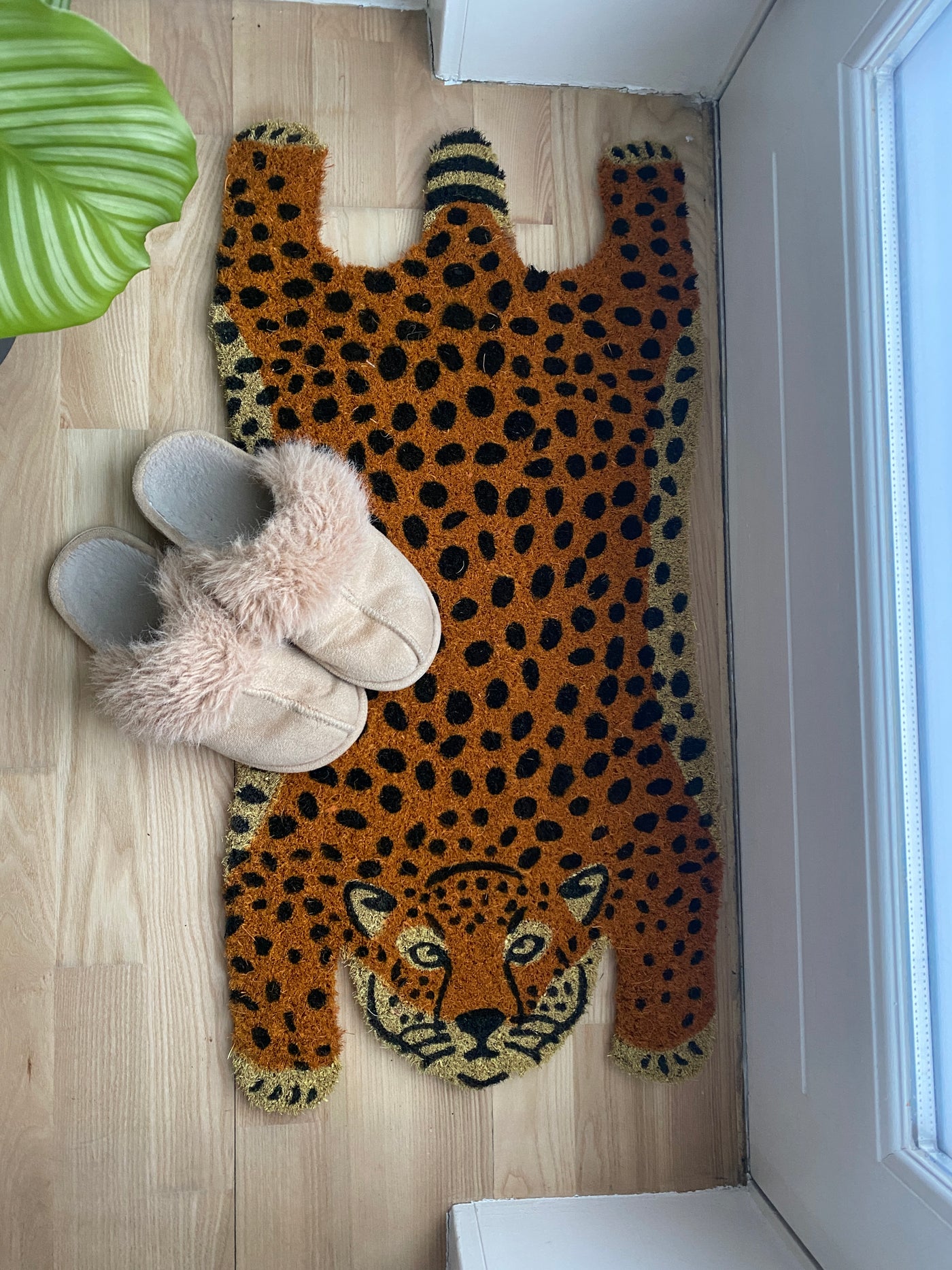 Dørmåtte 40x75 cm. leopard