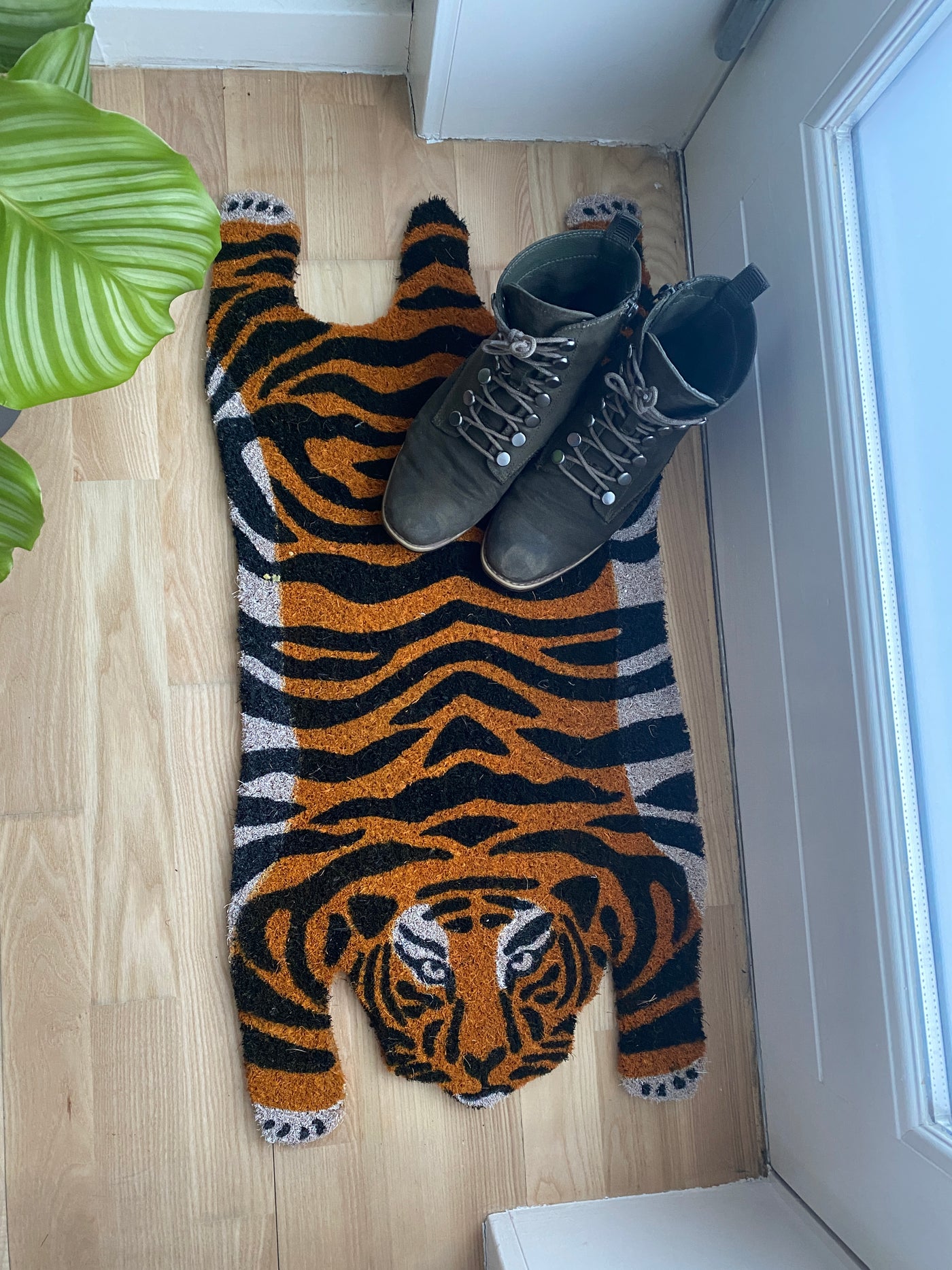 Dørmåtte 40x75 cm. tiger