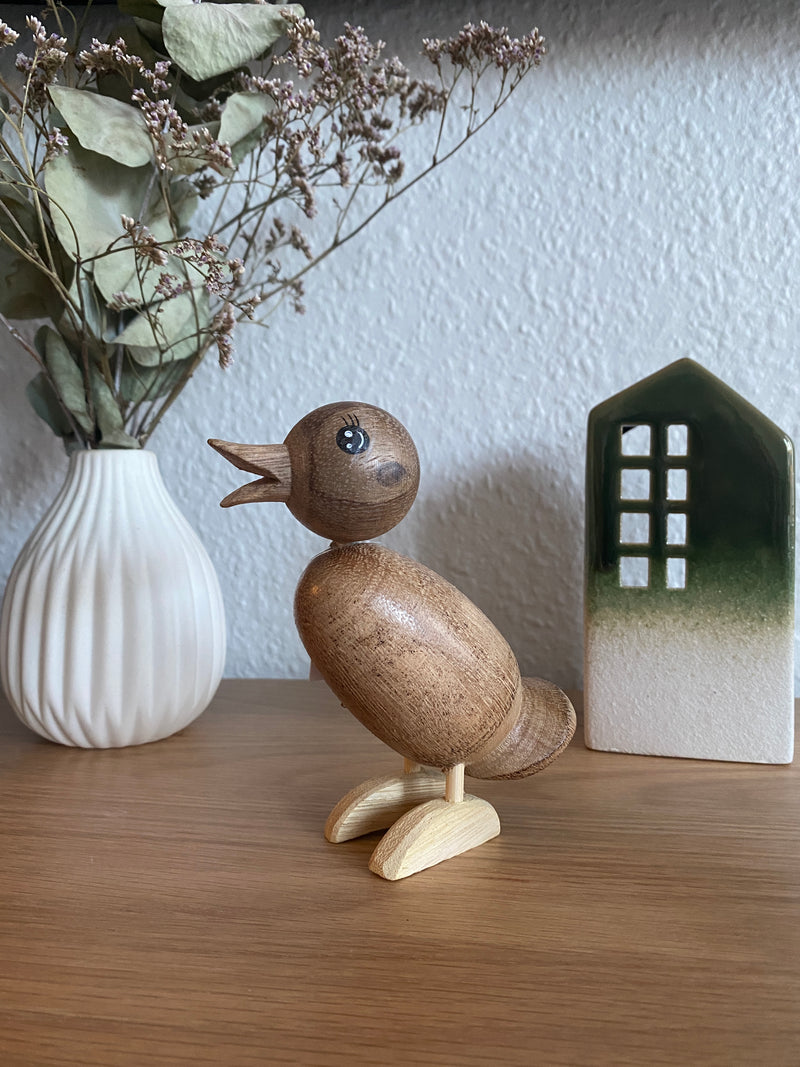 Entenfigur aus Succi-Holz – 4,8 x 10 x 12 cm 