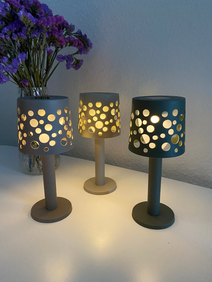 Solcellsdriven bordslampa 1 st. - blandade färger