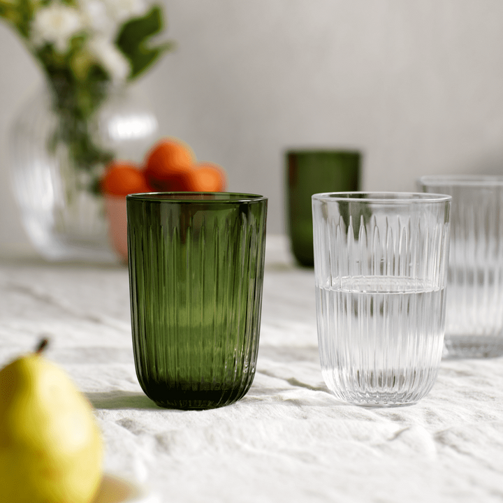 Kähler Hammershøi - Vandglas 37 cl grøn 4 stk.
