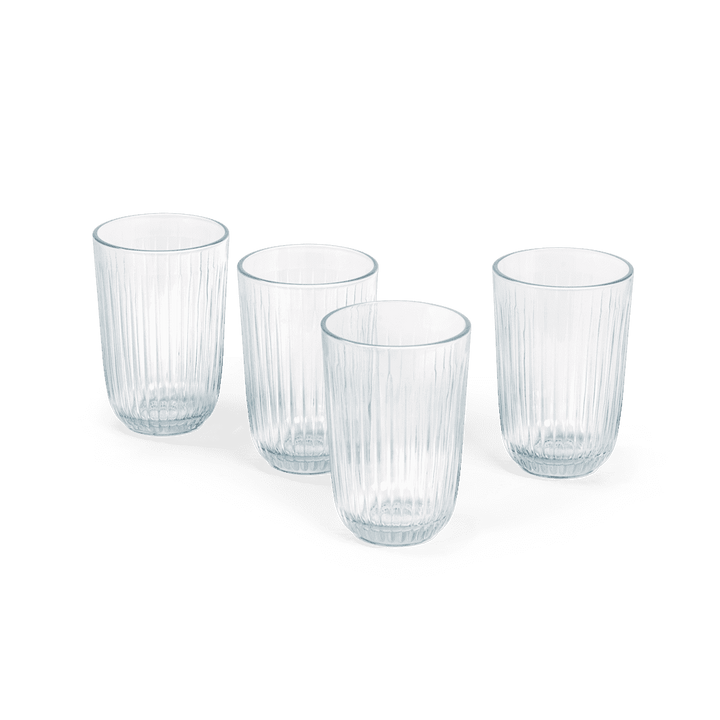 Kähler Hammershøi - Vandglas 37 cl klar 4 stk.
