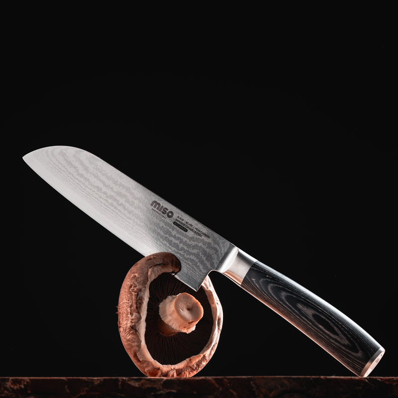 Miso Cookware - Damascus Professional Santokukniv - 18 cm / 7"