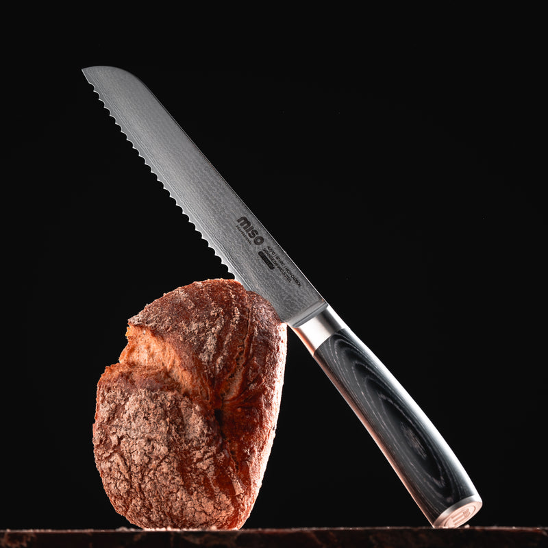 Miso Cookware - Damascus Professional Brødkniv - 20 cm / 8"