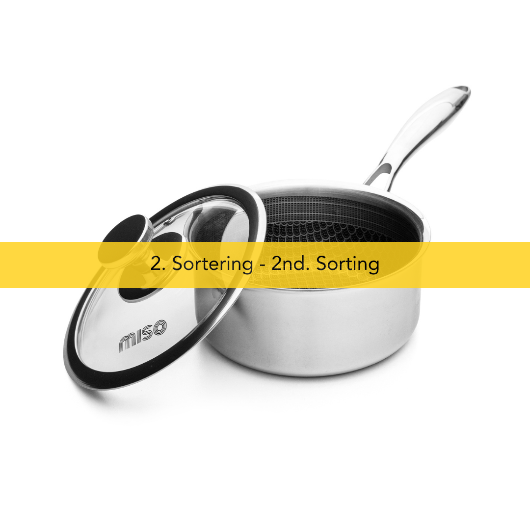 Miso - 2 Sort. Diamond Dust Non-Stick Kasserolle 1,6L | 16 cm