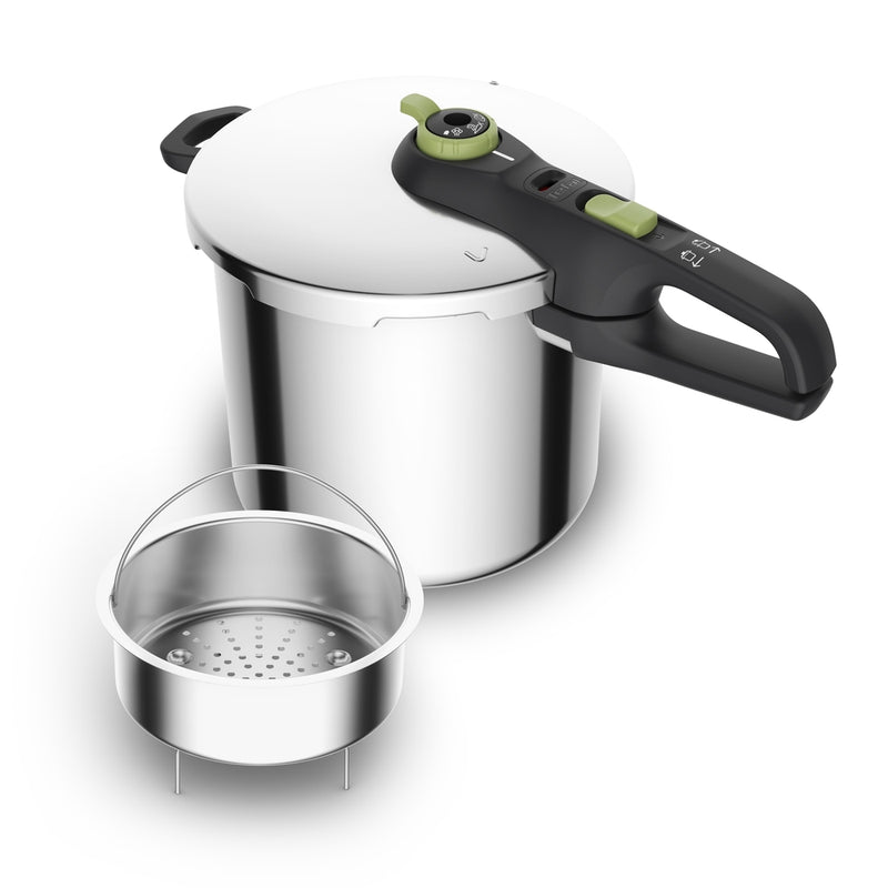Tefal - Trykkoger Secure Trendy 8 L med dampindsats
