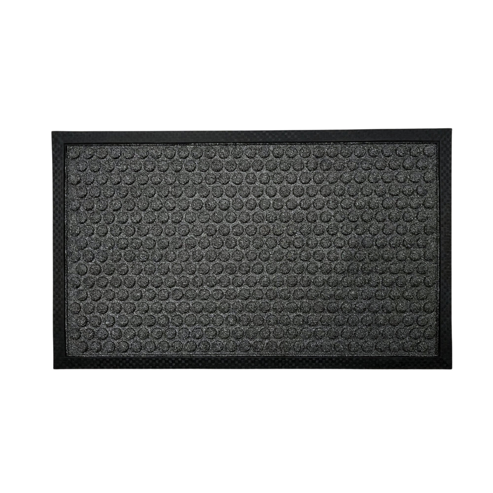 Dacore - Dørmåtte 45x75 cm Dots mønster gummi/grå