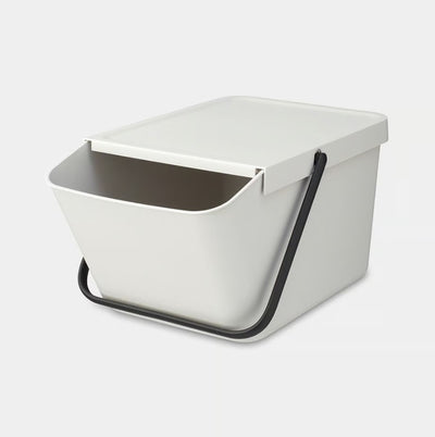 Brabantia - Sort & Go stapelbar papperskorg 20L - Vit