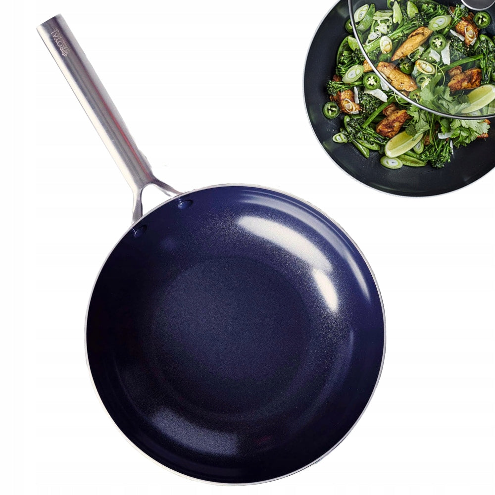 Royal Van Kempen & Begeer - Wok med glaslock 28 cm