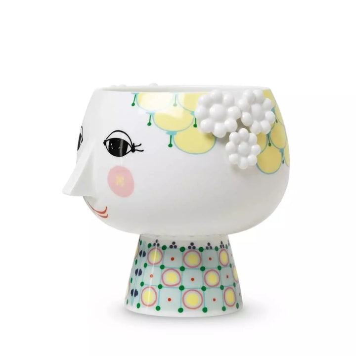 Bjørn Wiinblad - Eva Urtepotteskjuler på fod Ø15.5 cm gul