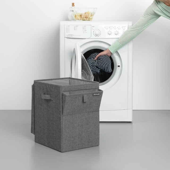 Brabantia - Stapelbar tvättkorg 35 L - Pepper Black