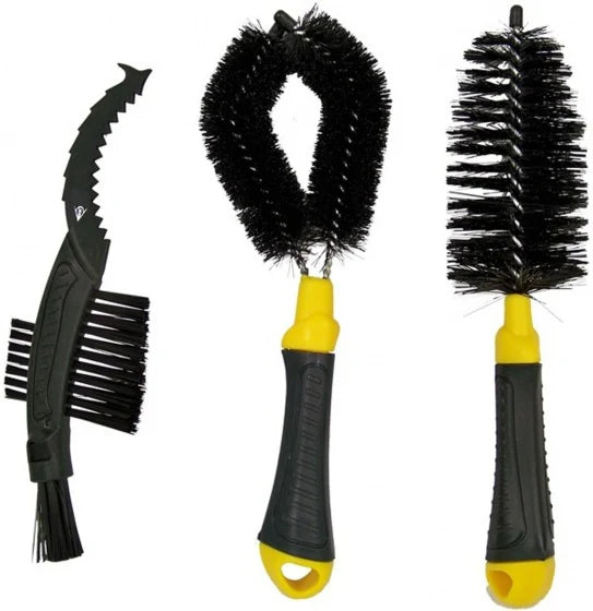 Dunlop - Fahrradreinigungsbürsten 3 Stück.