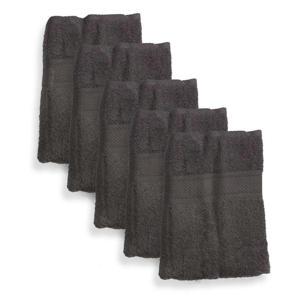 5-pack: Conzept - Handduk 70x140 cm - Svart