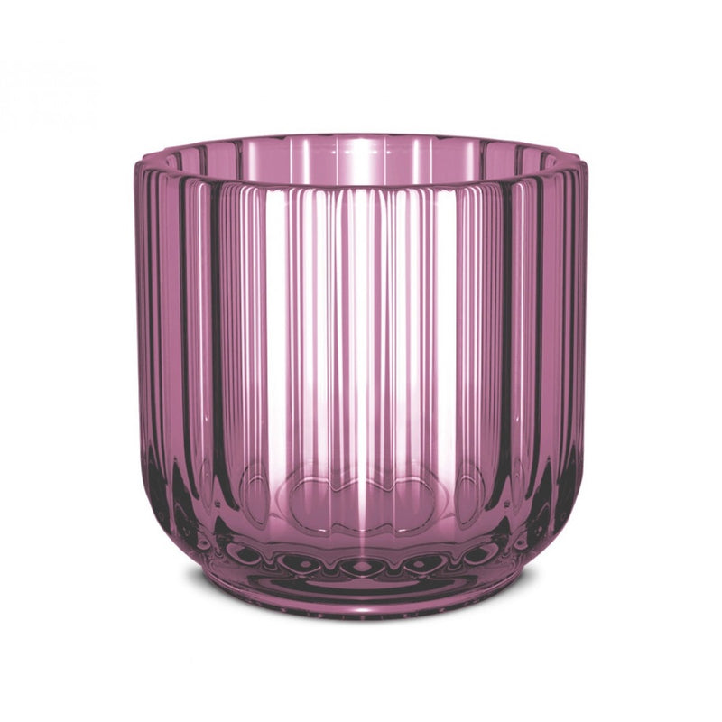 Lyngby - värmeljushållare 6,5 cm - Lila glas