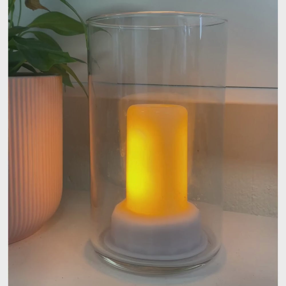 LED Lampe flamme-effekt  7,6x9,5 cm