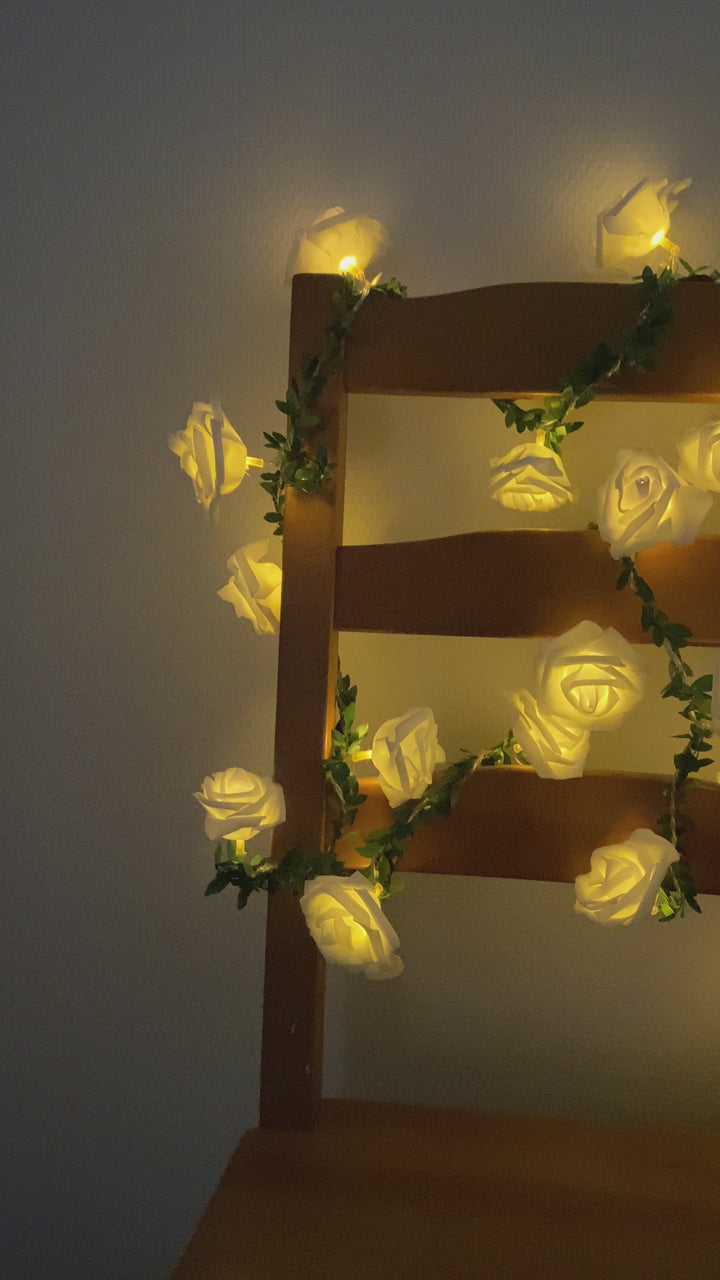 Conzept - Solar lyskæde med roser 20 stk.