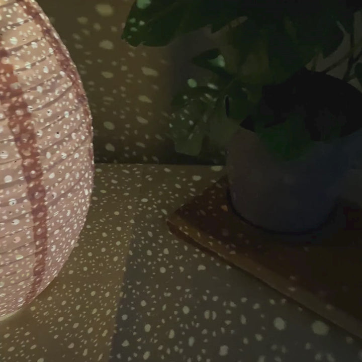 Solcellslykta Ø22x32 cm rosa