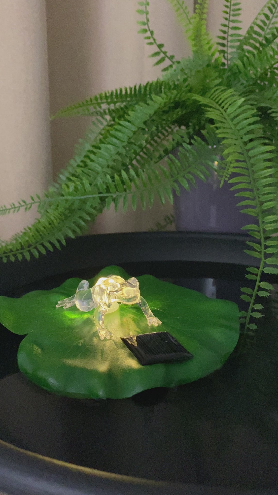 Solar lotusblad med frø Ø17 cm