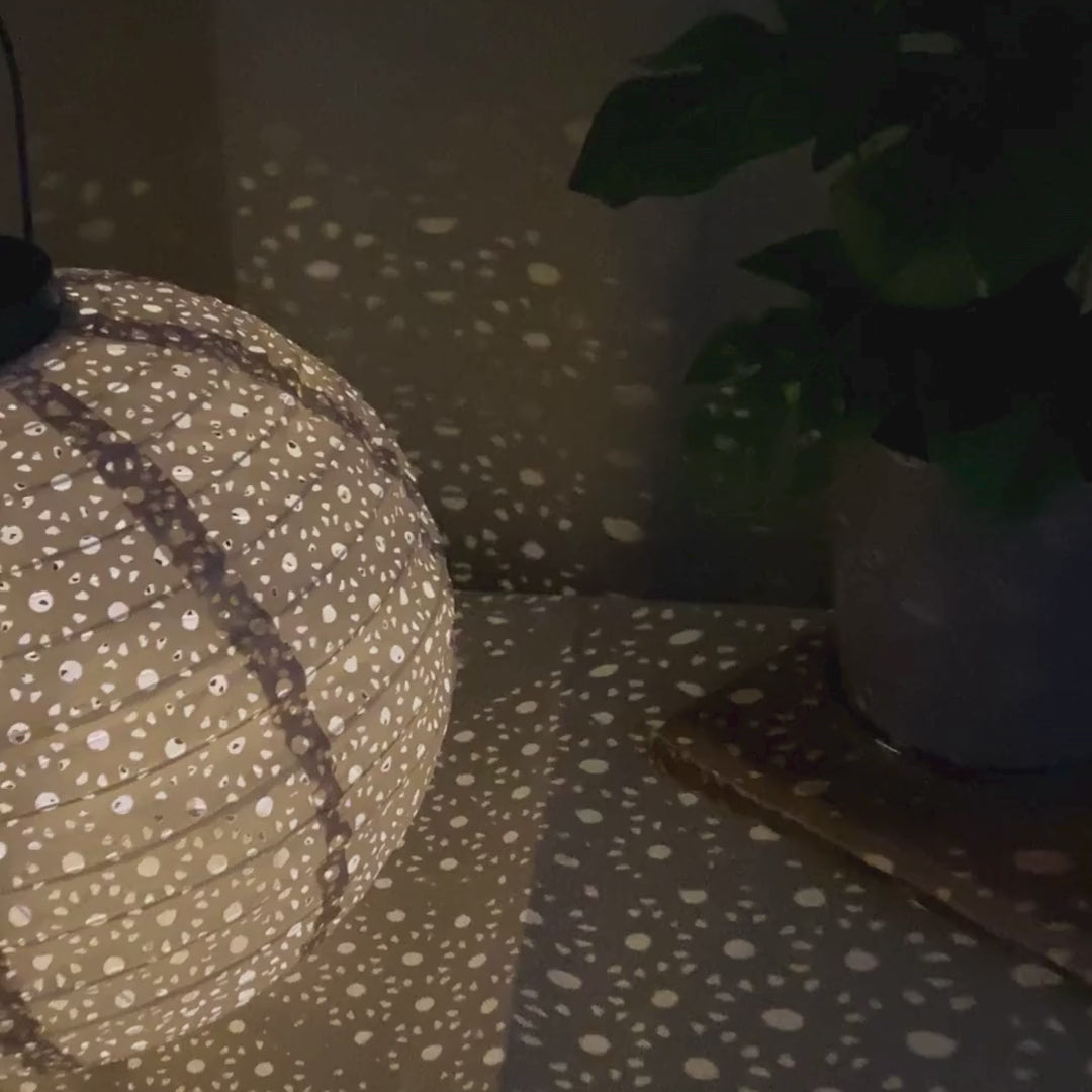 Solar lanternelampe Ø25 cm sand