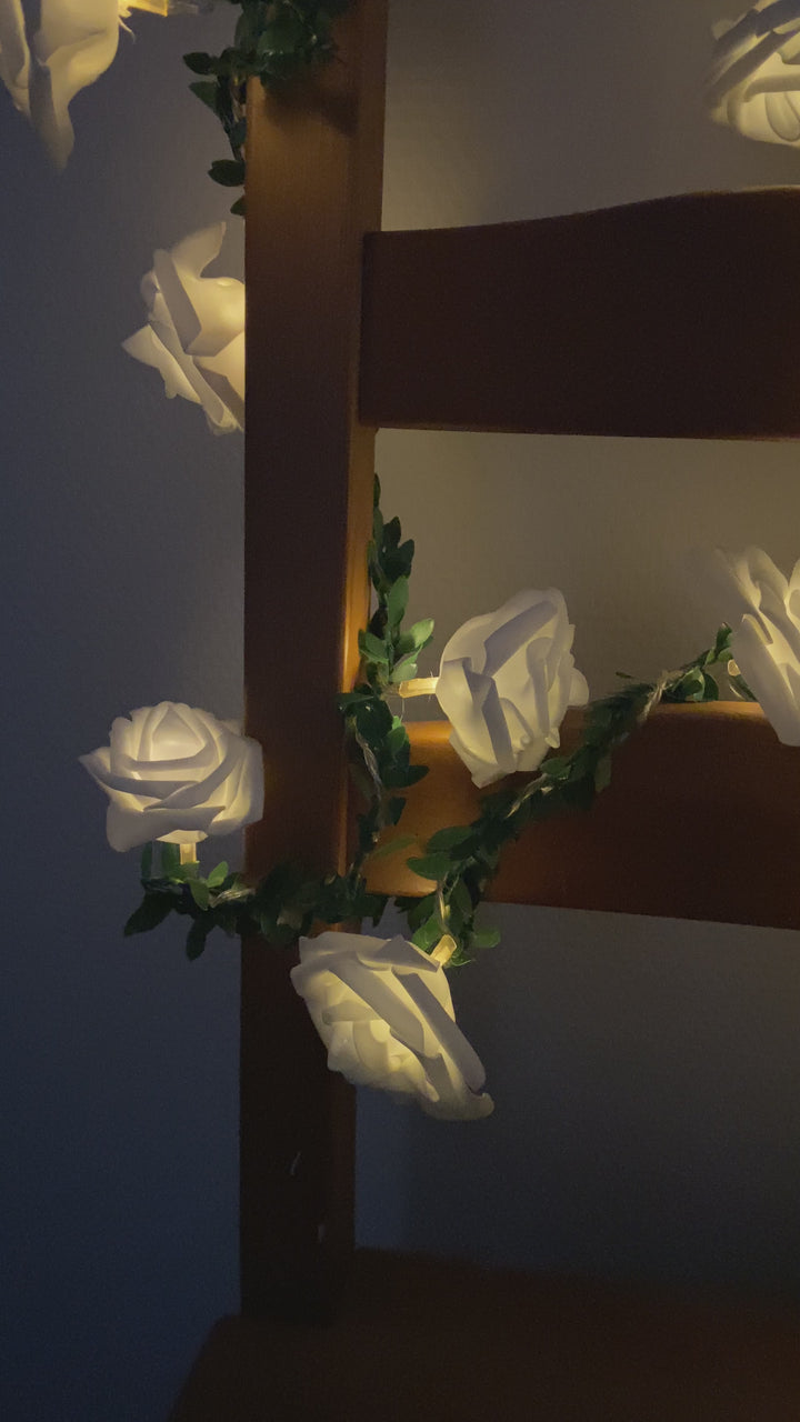 Conzept - Solar lyskæde med roser 20 stk.